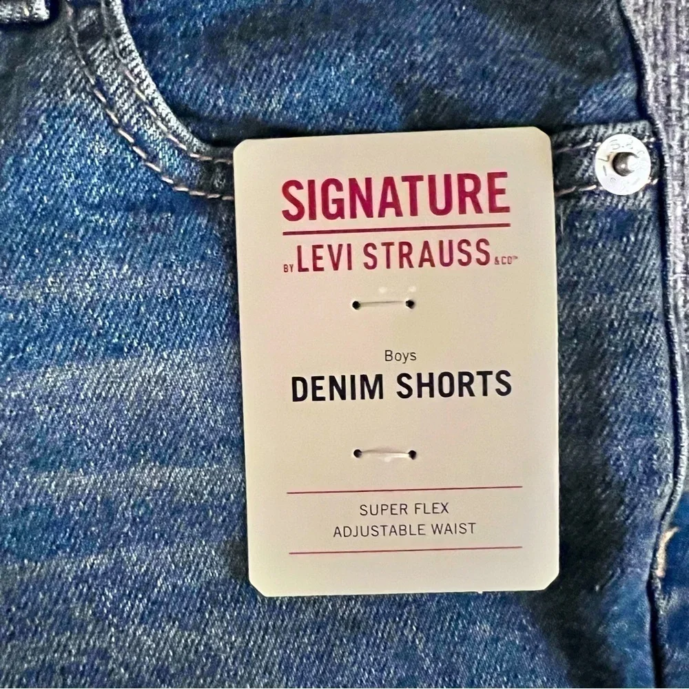 NWT Levi Strauss boys denim shorts size 7 regular - Picture 5 of 6
